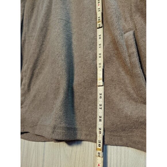 Croft & Barrow Fleece Sweater Mens 2XL Quarter Zip Long Sleeve Sweatshirt Brown - Picture 6 of 6